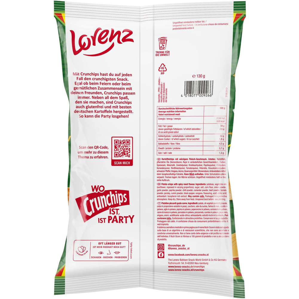 Produktabbildung Lorenz Crunchips, Burrito Style
