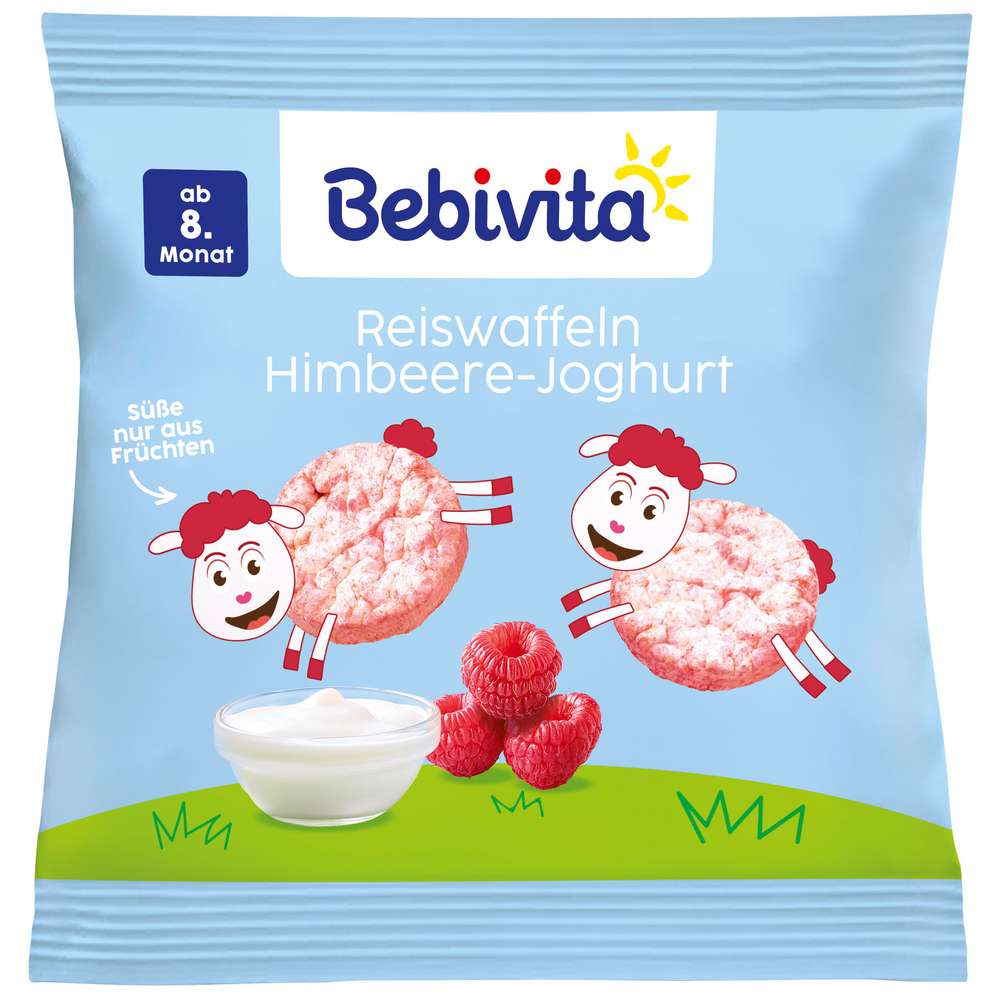 Produktabbildung Bebivita Reiswaffeln, Himbeere-Joghurt