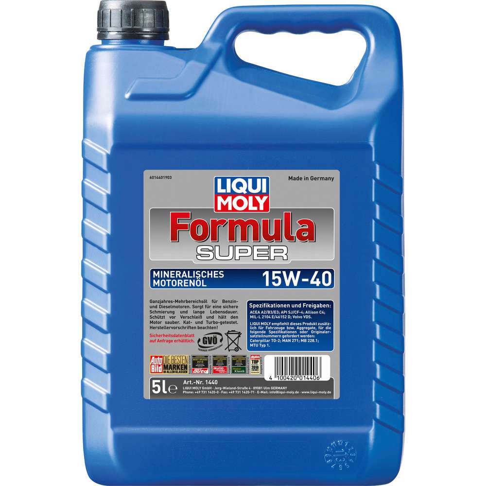 Produktabbildung Liqui Moly Motoröl Formula Super 15W-40