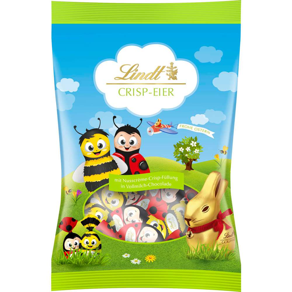 Produktabbildung Lindt Schoko-Ostereier, Vollmilch/Nusscreme