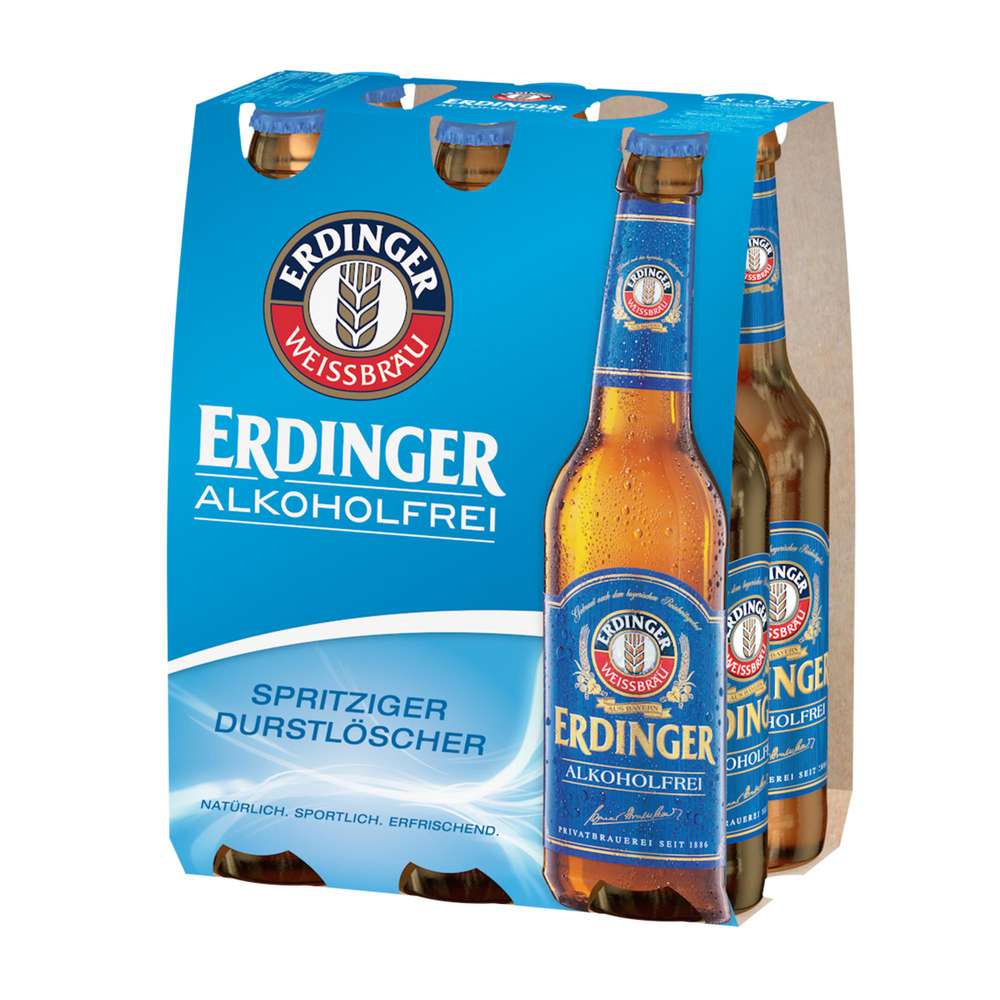 Produktabbildung Erdinger Alkoholfreies Weißbier (6x 0,330 Liter)