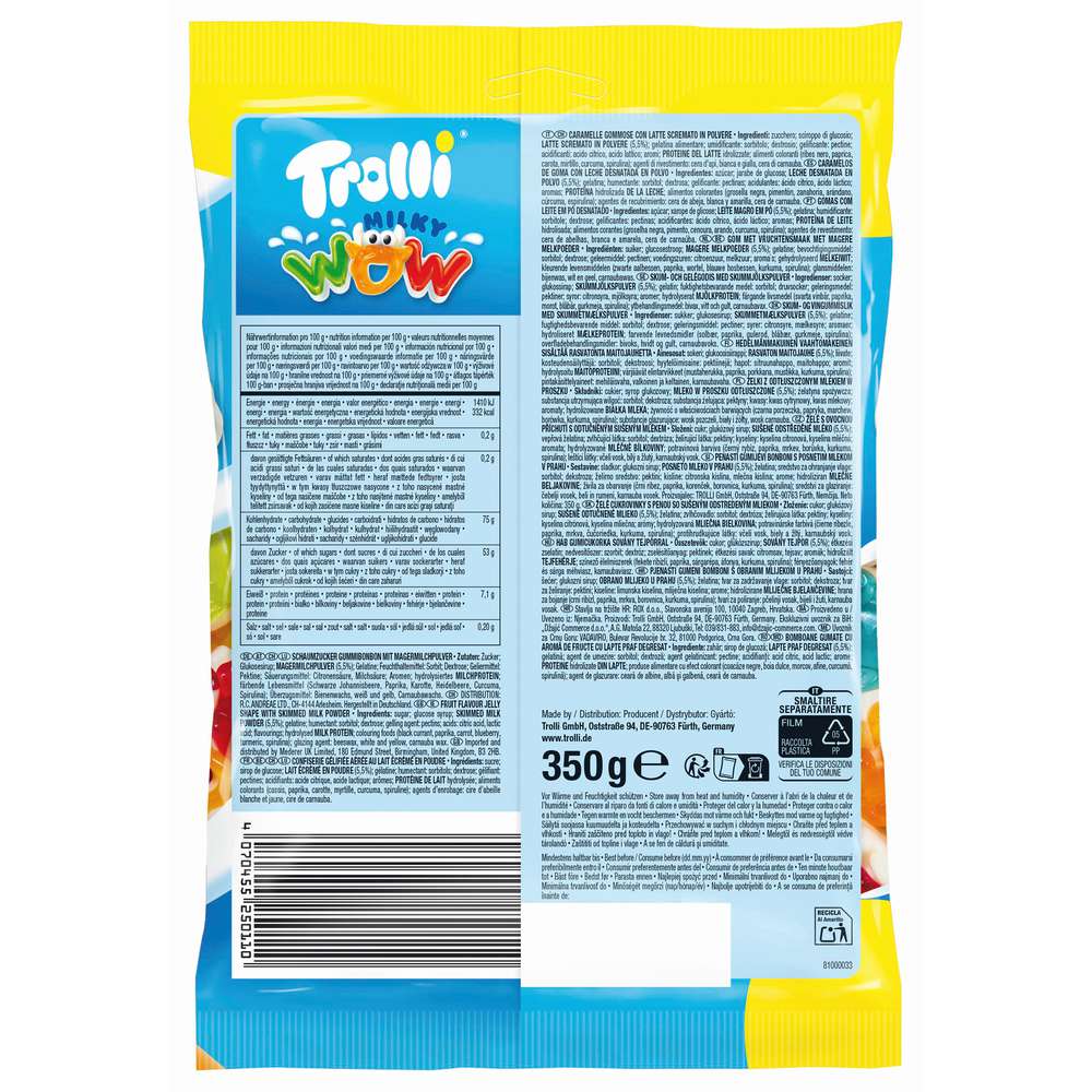 Produktabbildung Trolli Fruchtgummi Milky Wow