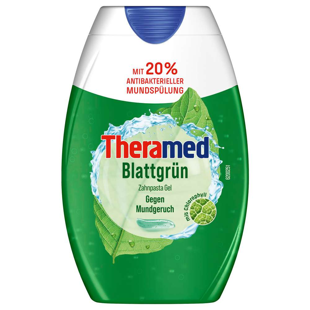 Produktabbildung Theramed Zahnpasta-Gel 2in1, Blattgrün