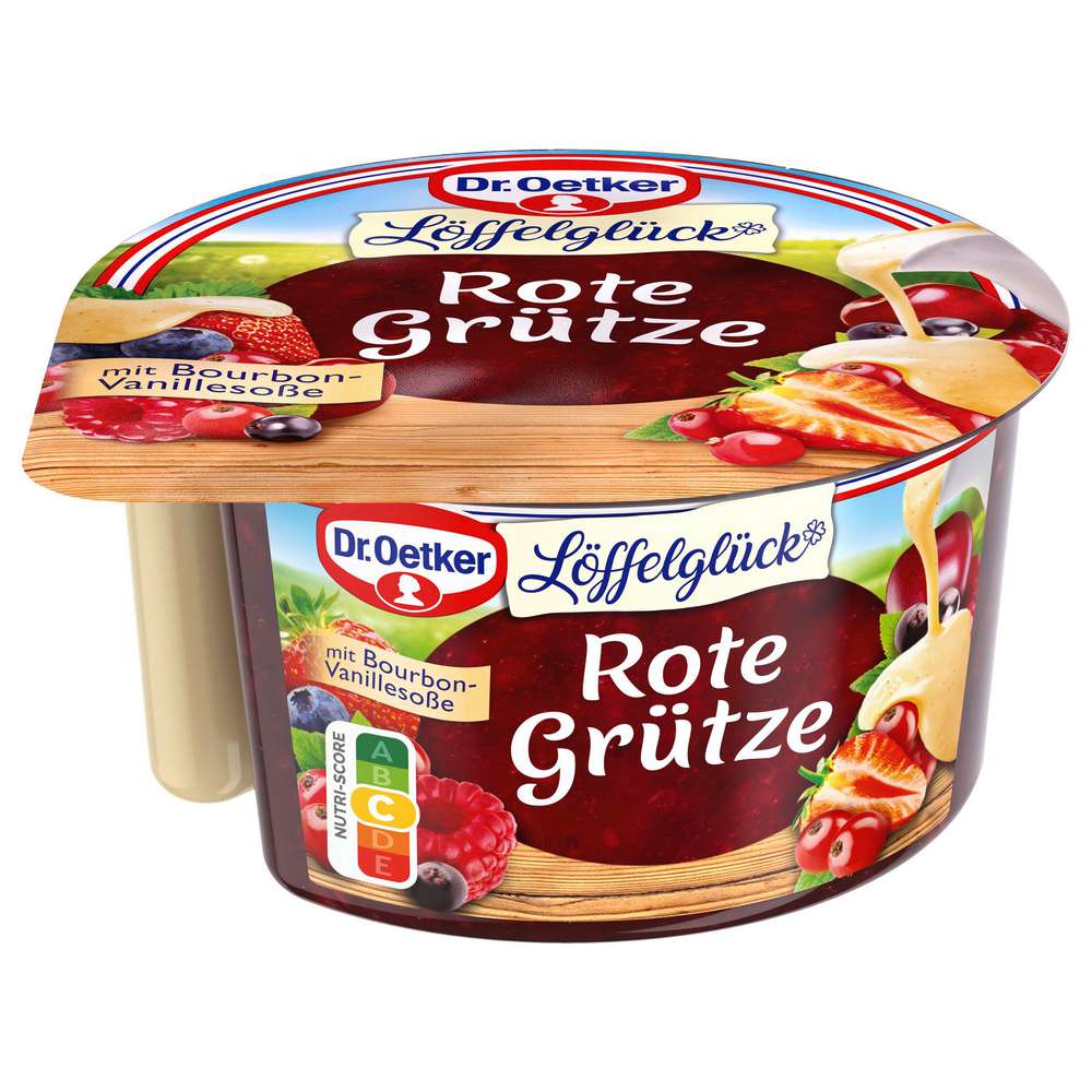 Produktabbildung Dr. Oetker Rote Grütze mit Vanille-Soße