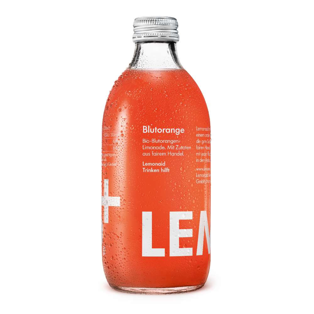 Produktabbildung LemonAid Bio Blutorangen Limonade
