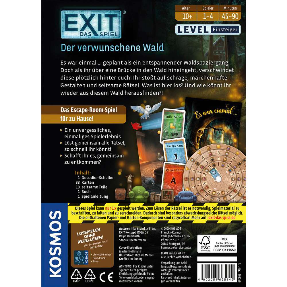 Produktabbildung Kosmos EXIT -  Der verwunschene Wald