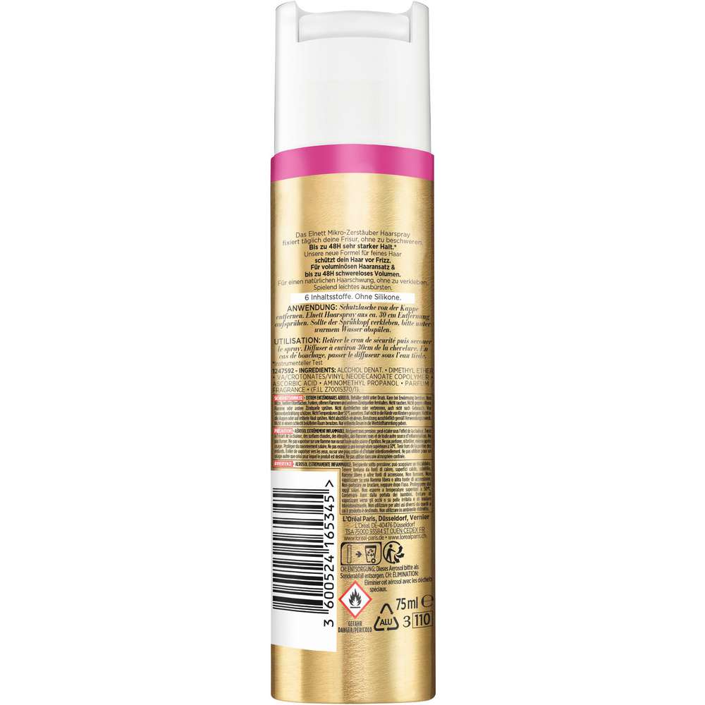 Produktabbildung L'Oreal Paris Elnett Haarspray, Volumen 