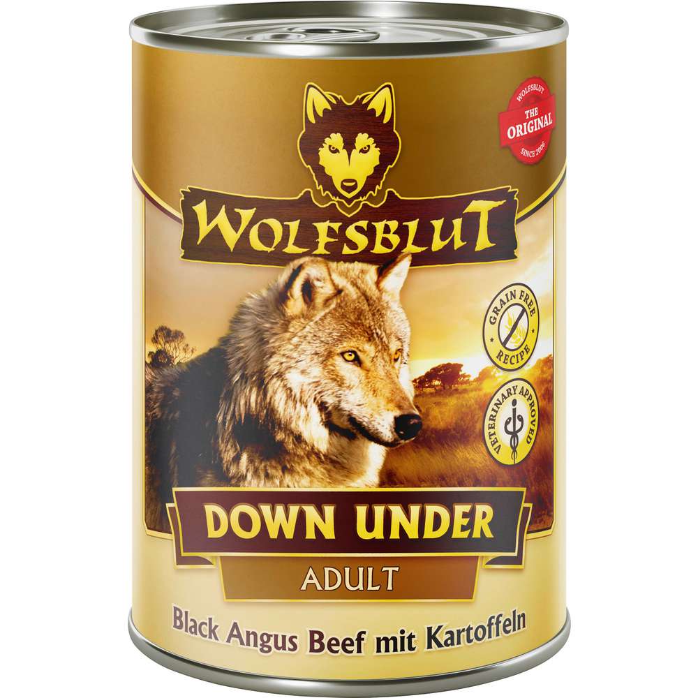 Produktabbildung Wolfsblut Hunde-Nassfutter, Doen Under, Black Angus