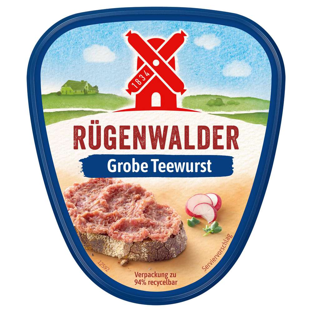 Produktabbildung Rügenwalder Mühle Teewurst, grob