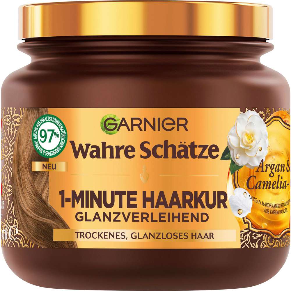 Produktabbildung Garnier Wahre Schätze Haarkur Hair Remedy Argan Camelia