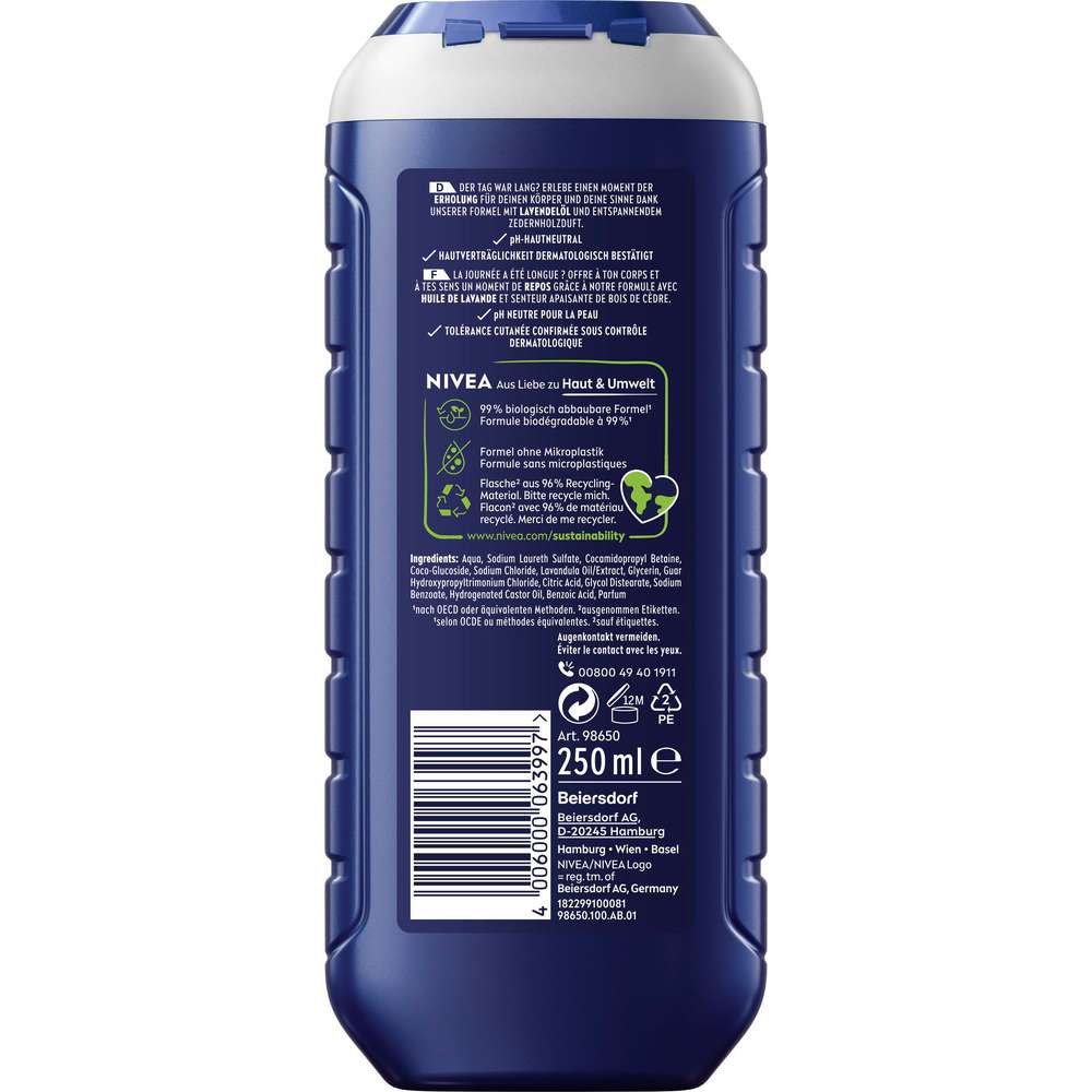 Produktabbildung Nivea Duschgel, Men Total Relax 3in1