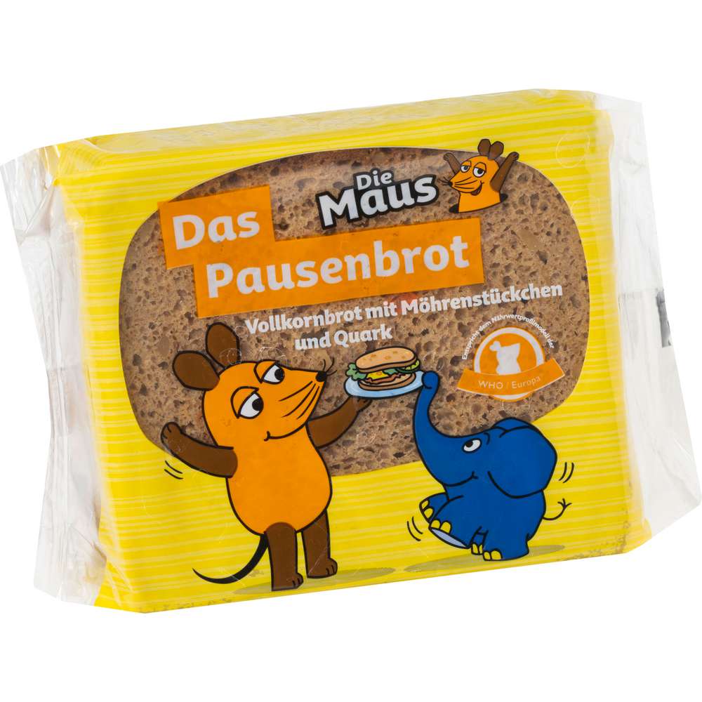 Produktabbildung Haverland Vollkornbrot mit Möhrenstückchen & Quark Das Pausenbrot