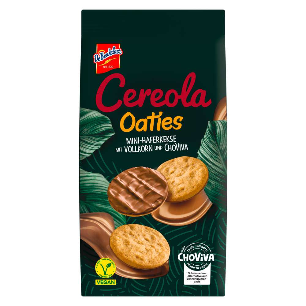 Produktabbildung De Beukelaer Cereola Oaties, Mini-Haferkeks mit Vollkorn & Choviva