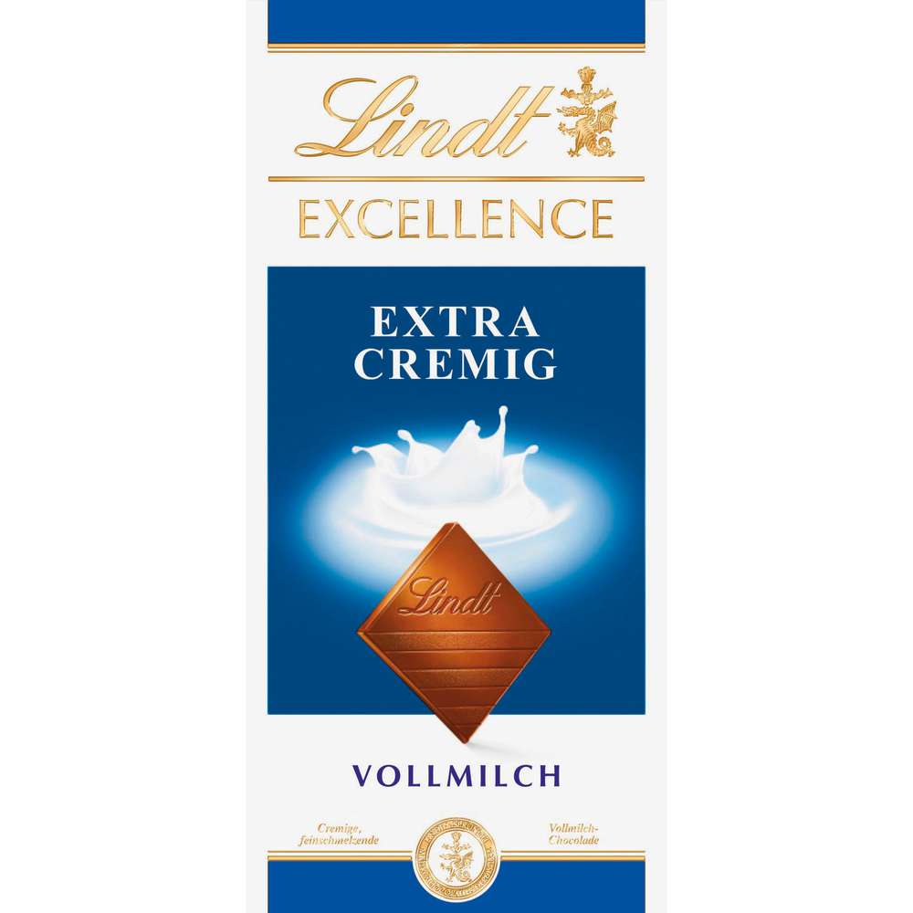 Produktabbildung Lindt Excellence Tafelschokolade, extra cremig