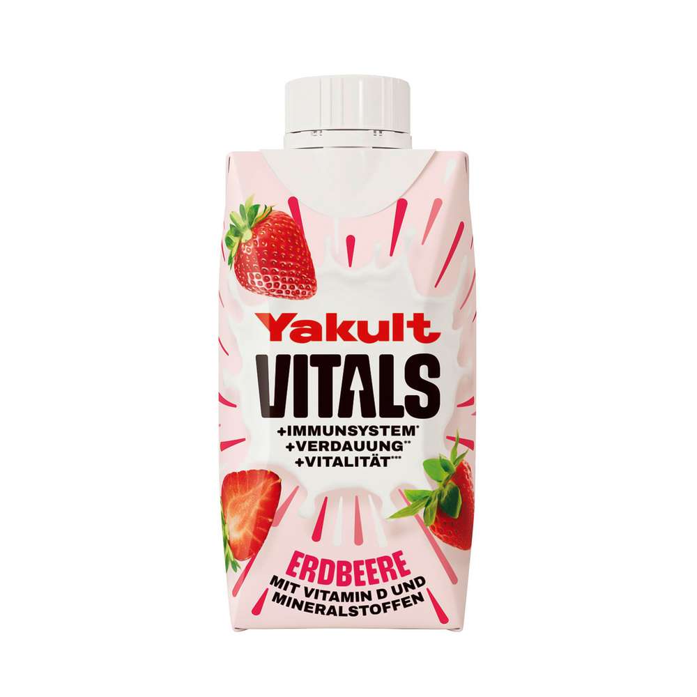 Produktabbildung Yakult Vitalis Drink Erdbeere