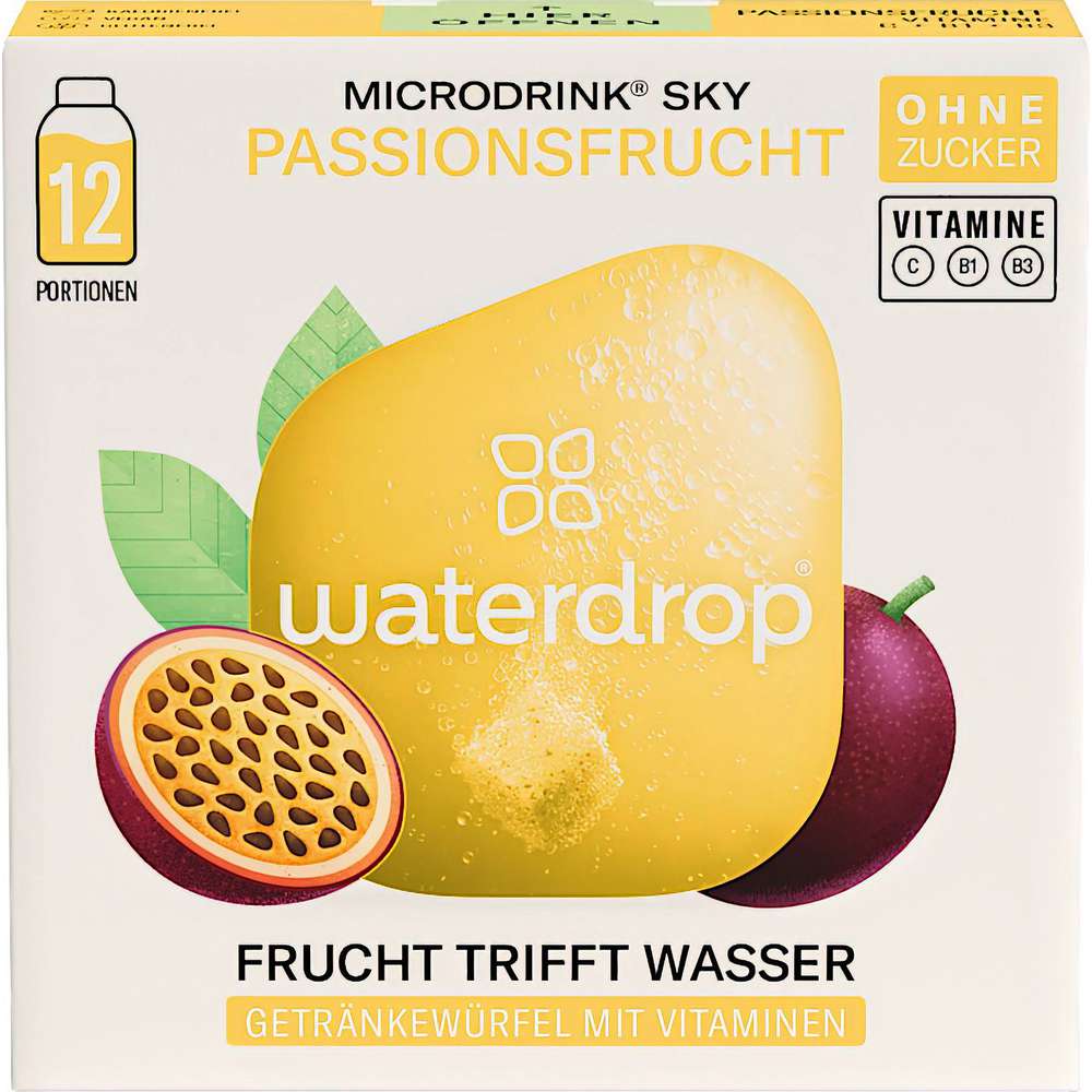 Produktabbildung Waterdrop Microdrink, Getränkewürfel mit Vitaminen, Sky