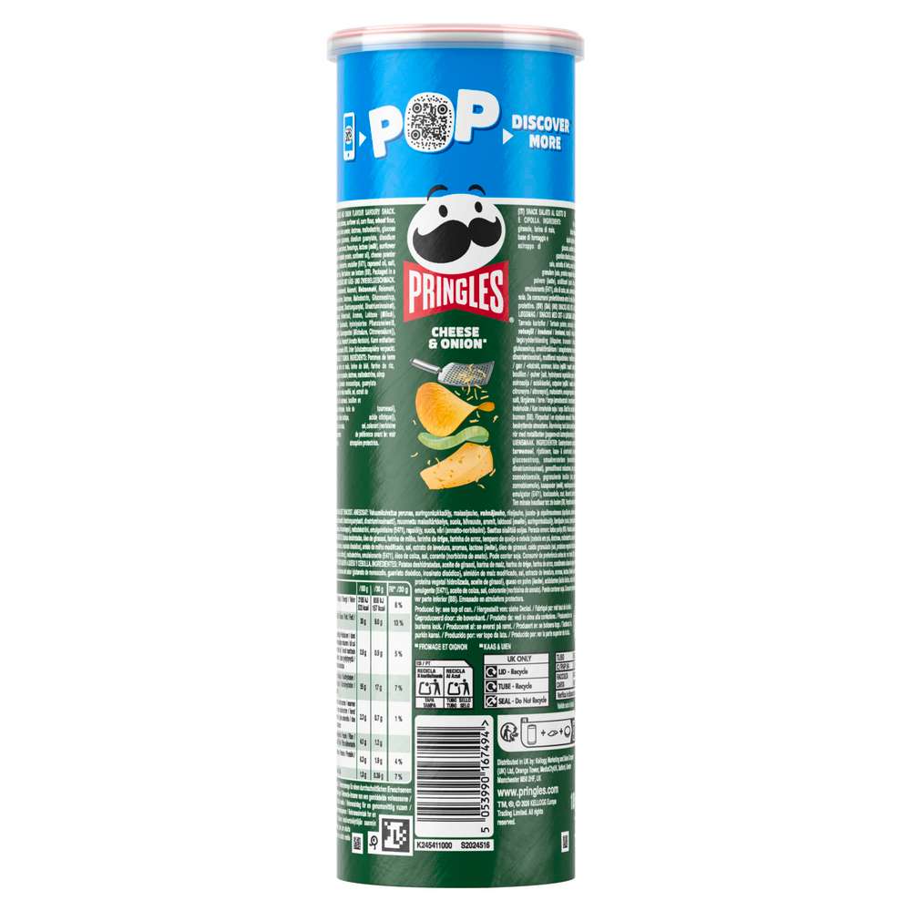 Produktabbildung Pringles Chips, Cheese & Onion