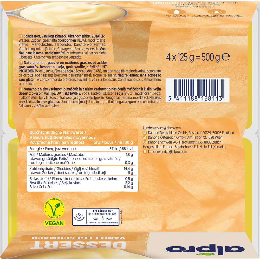 Produktabbildung Alpro Soja-Dessert, Vanille