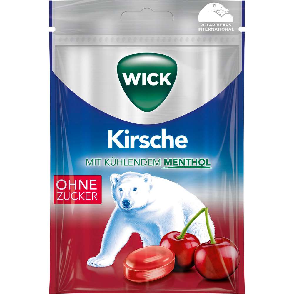 Produktabbildung Wick Bonbons Kirsche-Eukalyptus, ohne Zucker