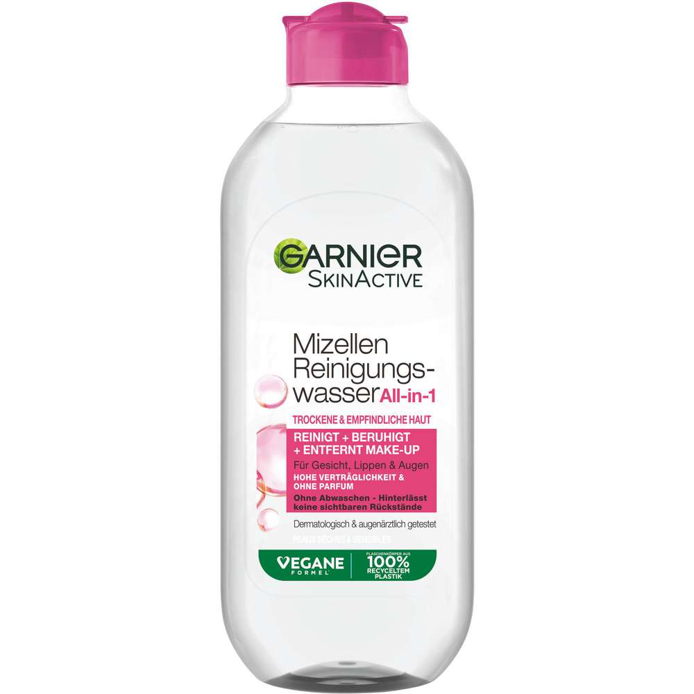 Produktabbildung Garnier Cleansing Mizelle Reinigungswasser für trockene Haut