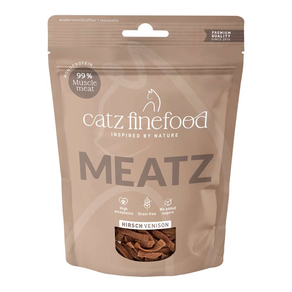 Produktabbildung catz finefood Katzen-Snacks Meatz, N° 9, Hirsch