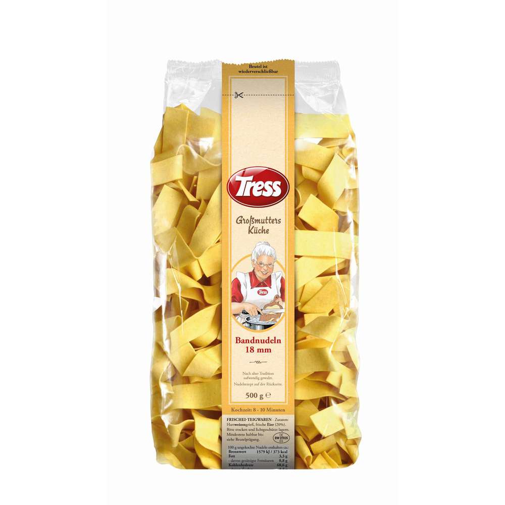Produktabbildung Tress Großmutters Küche Bandnudeln, 18mm