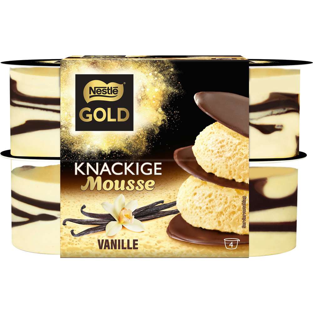 Produktabbildung Nestle Knackige Mousse, Vanille 4 x 57g