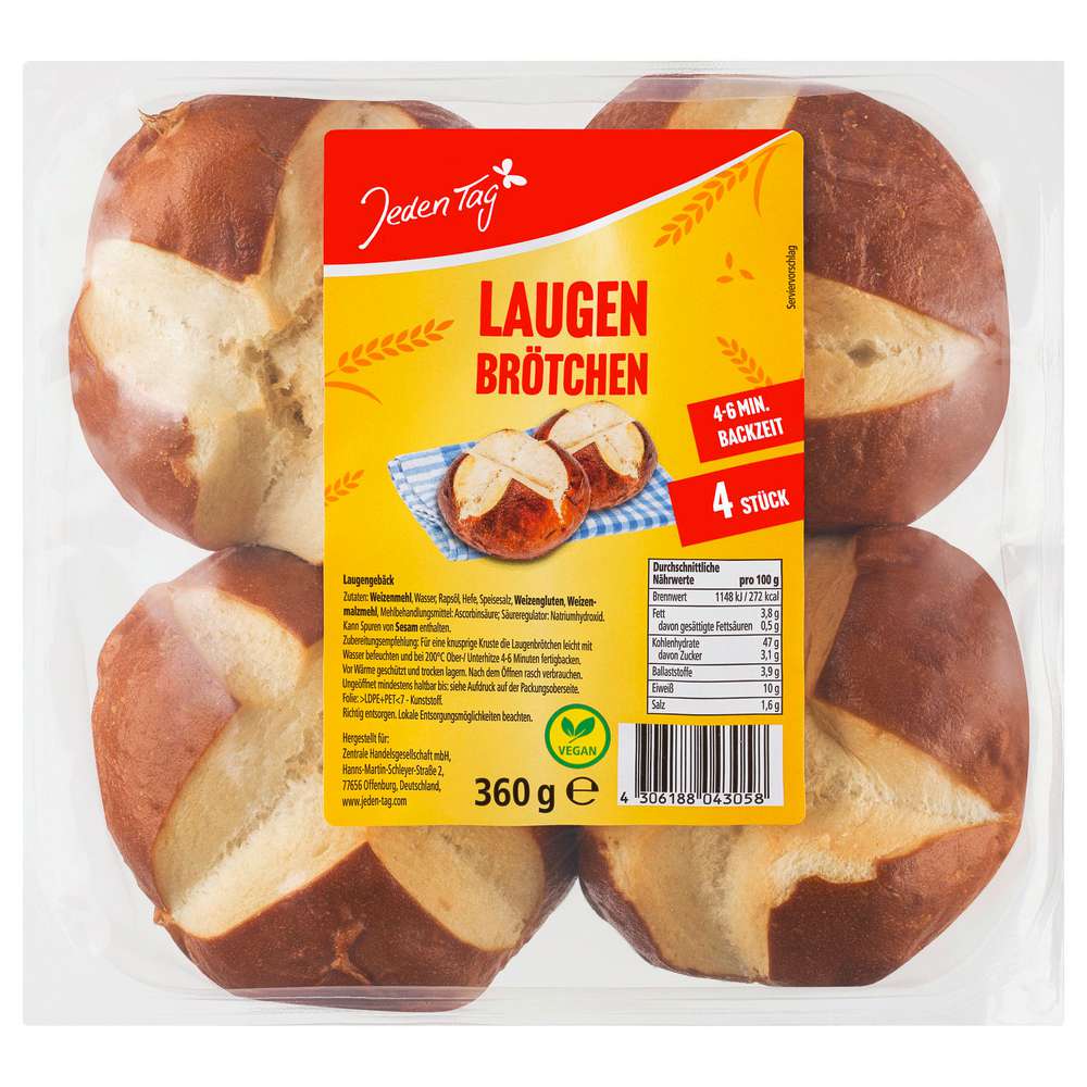 Produktabbildung Jeden Tag Laugenbrötchen