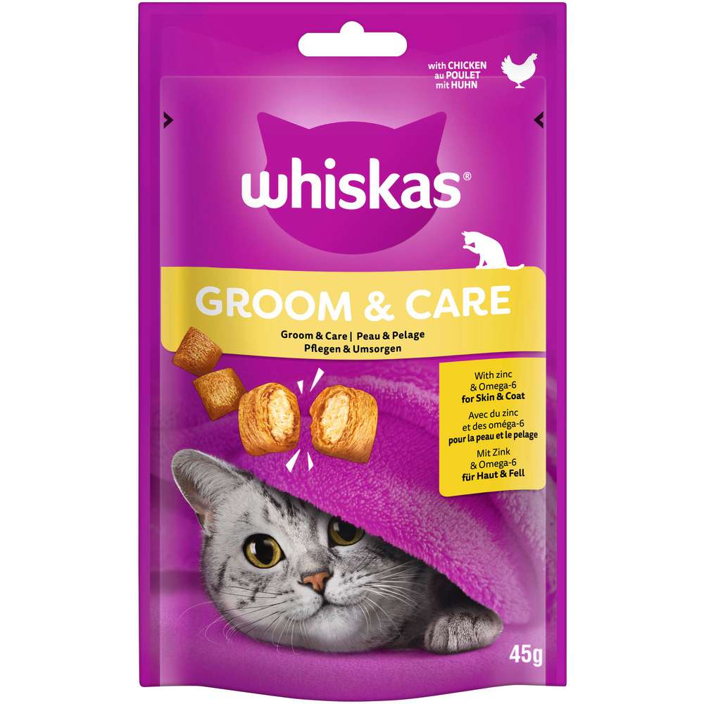 Produktabbildung Whiskas Katzen-Snacks, Groom & Care