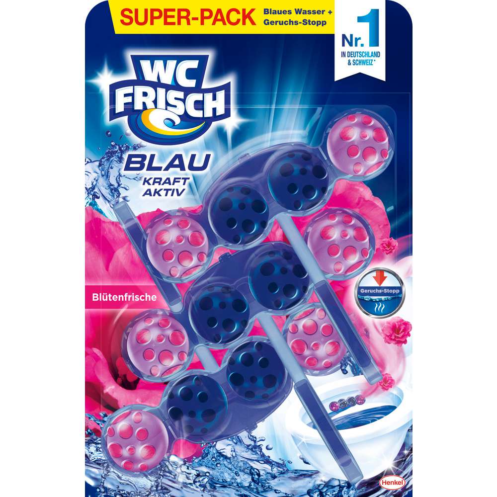 Produktabbildung WC Frisch WC-Duftspüler Kraft Aktiv, Blütenfrische