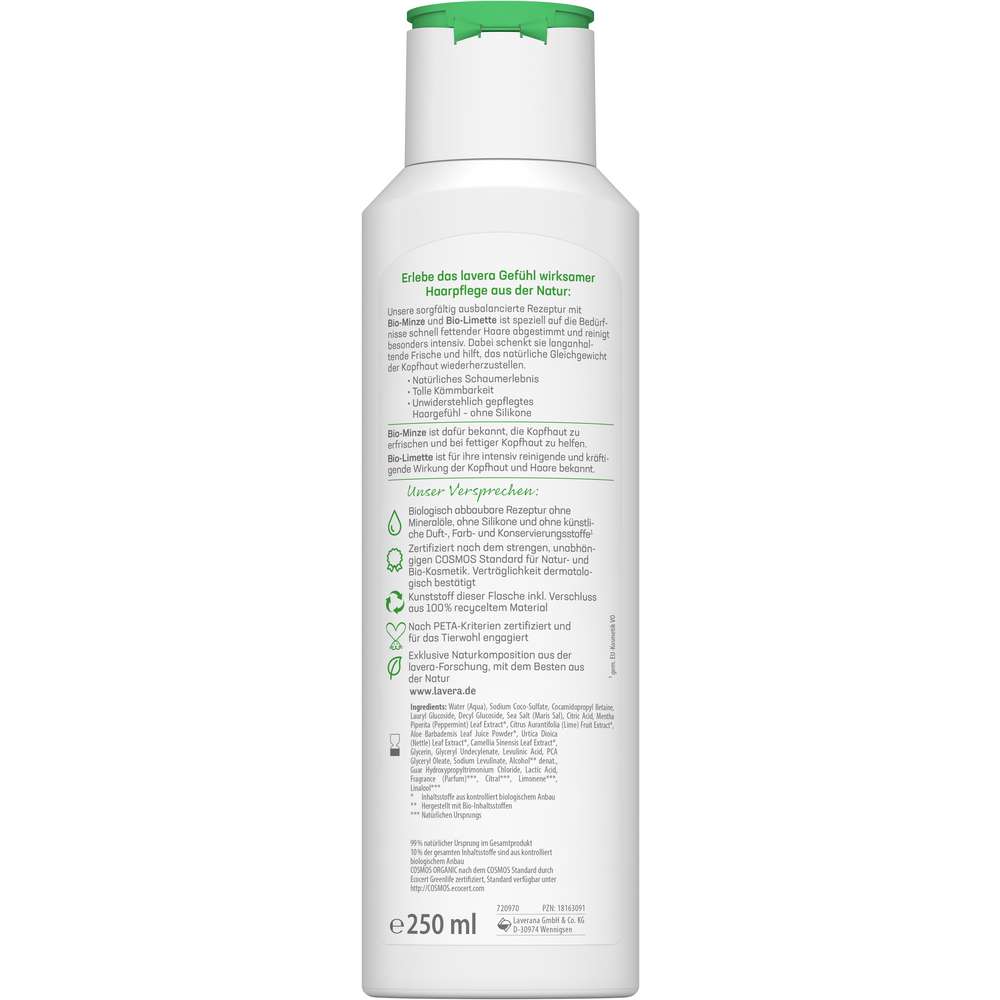 Produktabbildung lavera Pflegeshampoo, Frische & Balance