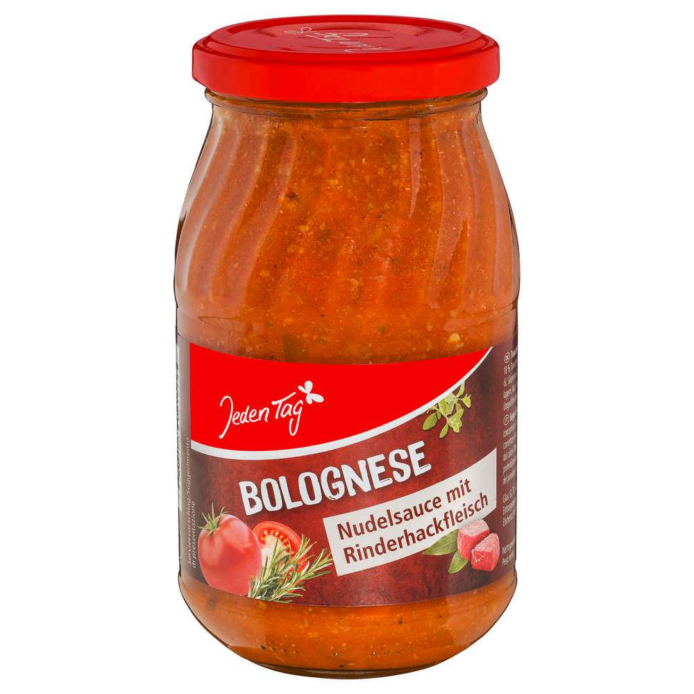 Produktabbildung Jeden Tag Nudelsauce Bolognese, mit Rindfleisch