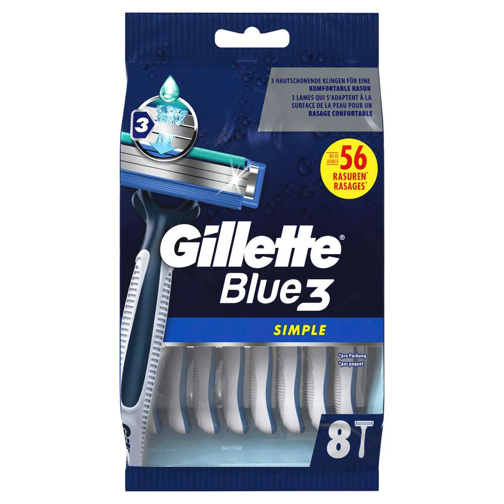 Produktabbildung Gillette Einwegrasierer Blue3 Simple