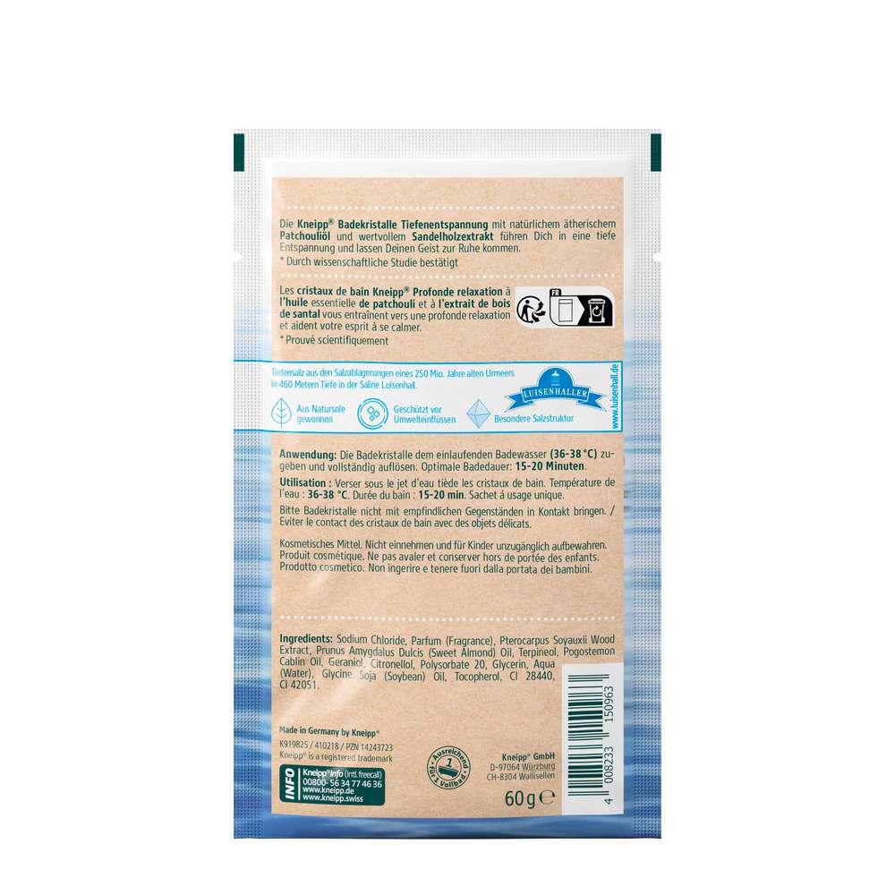 Produktabbildung Kneipp Badekristalle Tiefen-Entspannung, Patchouli & Sandelholz