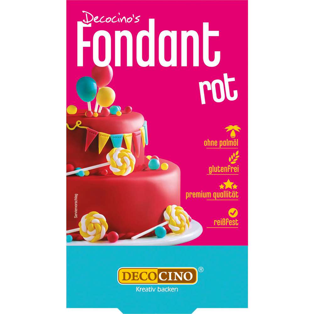 Produktabbildung Dekocino Rollfondant, rot