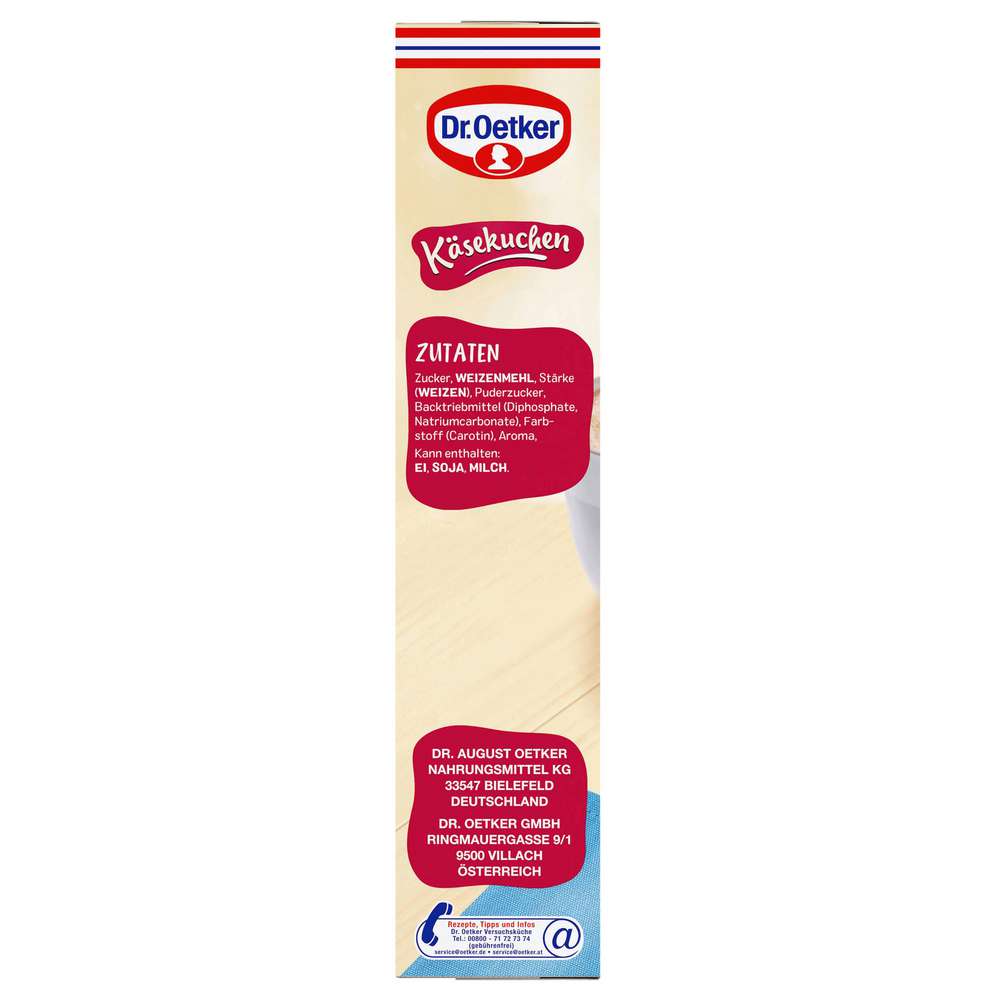 Produktabbildung Dr. Oetker Backmischung Käsekuchen