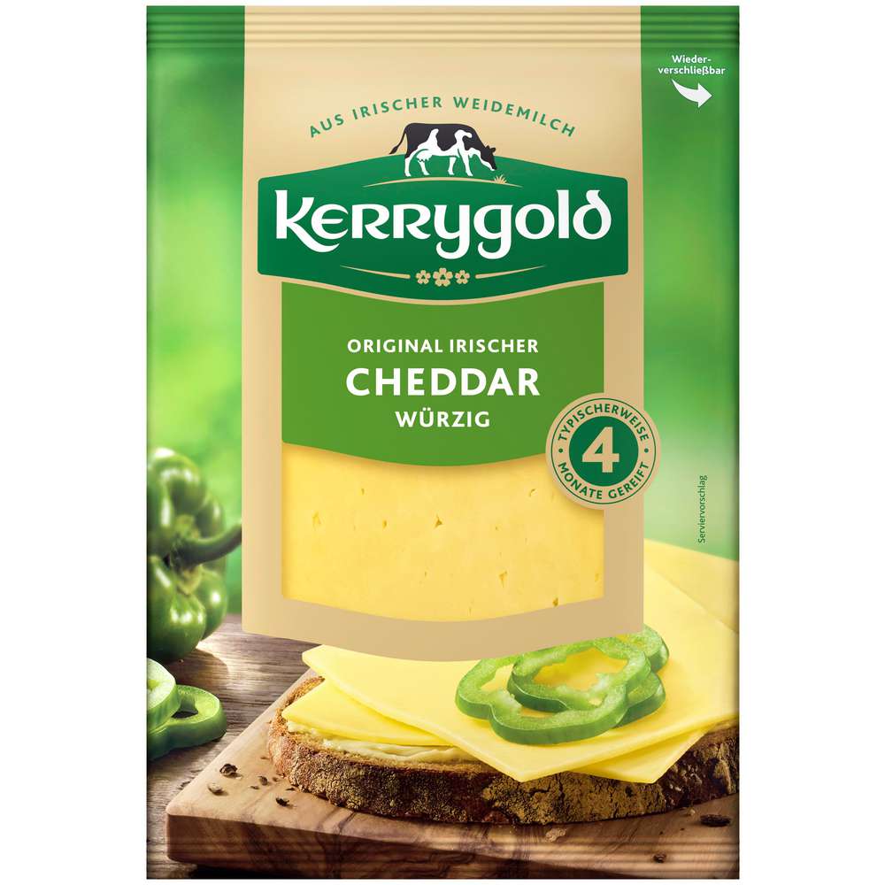 Produktabbildung Kerrygold Käsescheiben  Cheddar, Würzig