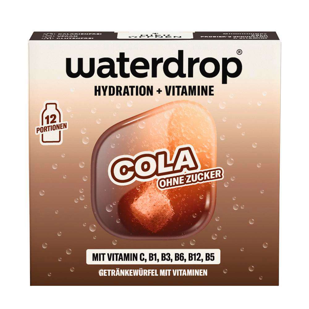 Produktabbildung Waterdrop Microdrink, Getränkewürfel mit Vitaminen, Cola