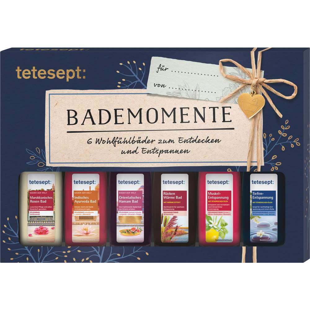 Produktabbildung tetesept Geschenkset Bademomente, 6 Wohlfühlbäder