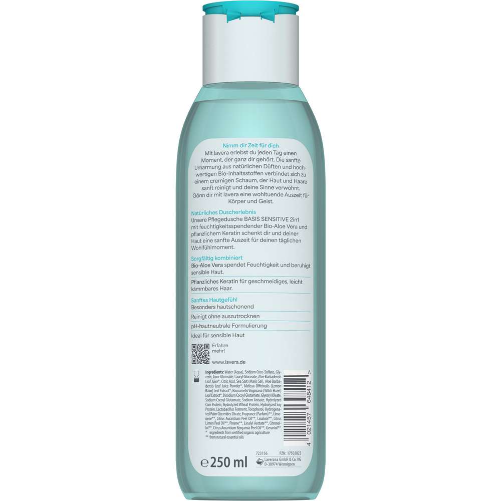 Produktabbildung lavera Pflegedusche 2in1 Basis Sensitiv