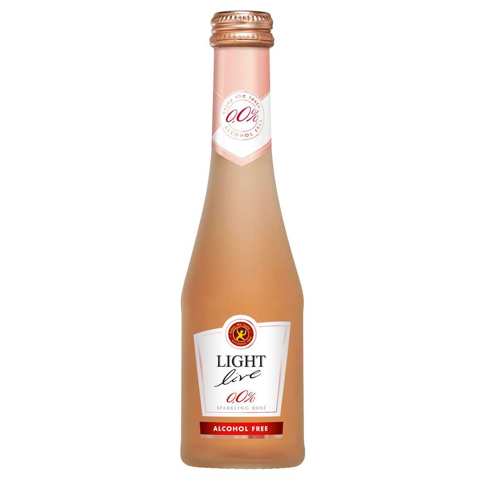 Produktabbildung Light Live Sparkling rosé schäumendes Getränk aus alkoholfreiem Wein