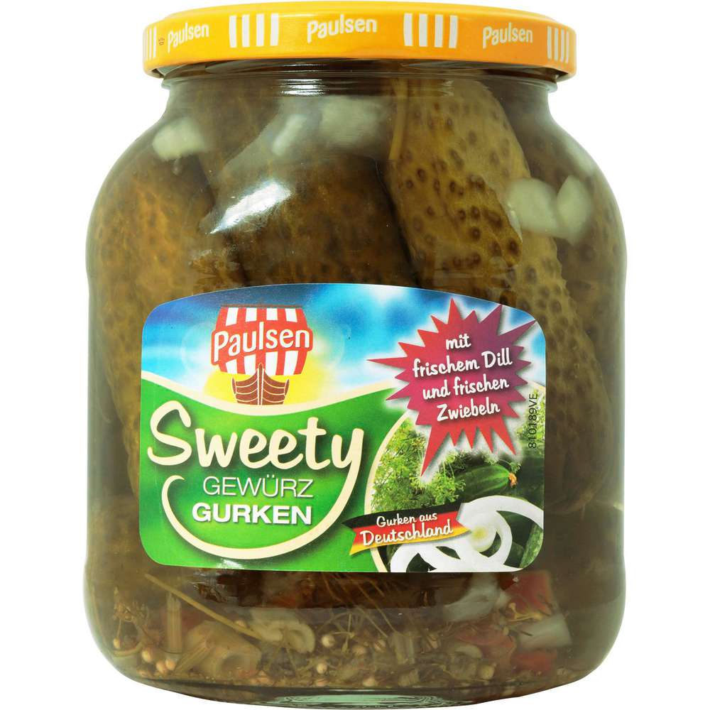 Produktabbildung Paulsen Sweety Gewürzgurken
