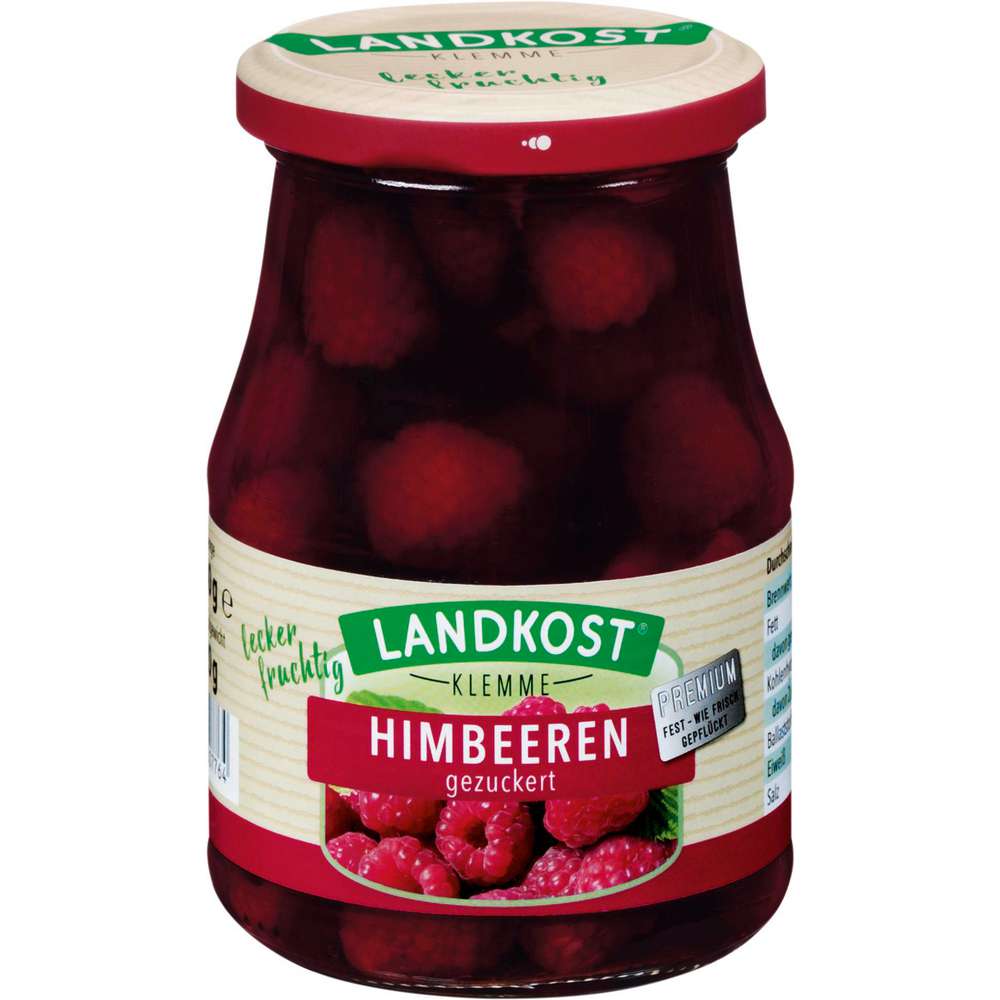 Produktabbildung Landkost Himbeeren, gezuckert