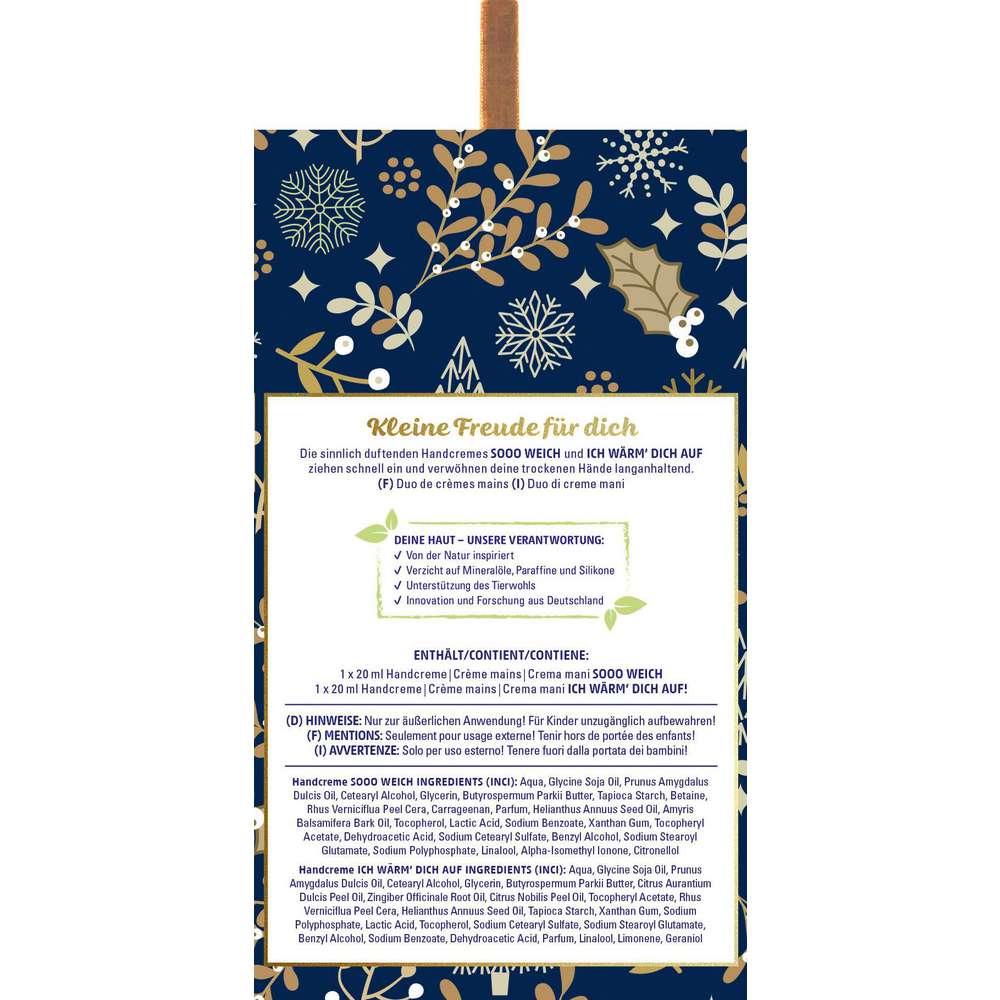 Produktabbildung Dresdner Essenz Geschenkset Baumanhänger Handcremes