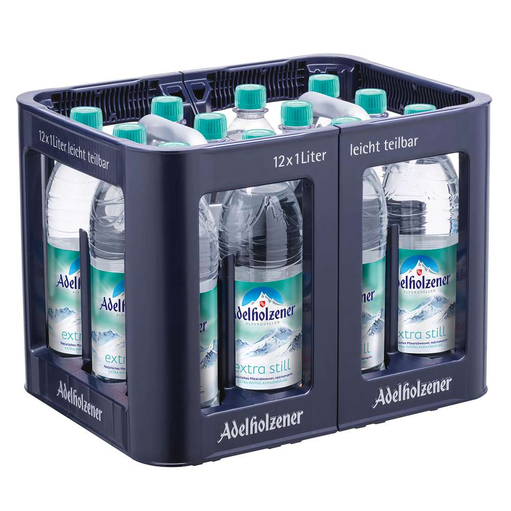 Produktabbildung Adelholzener Mineralwasser, Extra Still (12x 1,000 Liter)