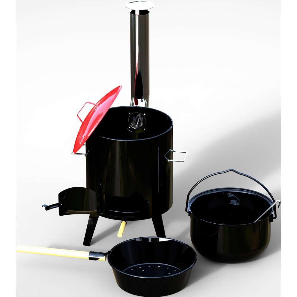 Produktabbildung Westerholt Gulaschkanone mit Topf und Pfanne