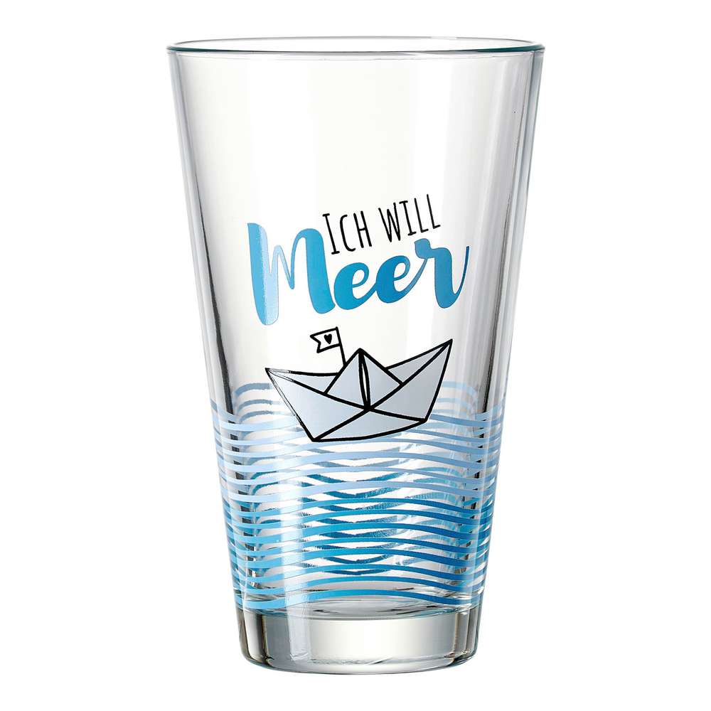 Produktabbildung Ritzenhoff & Breker Glas 330 ml, Ahoi Ich will Meer