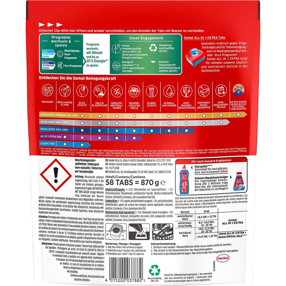 Produktabbildung Somat Spülmaschinen-Tabs All-In-1 Extra