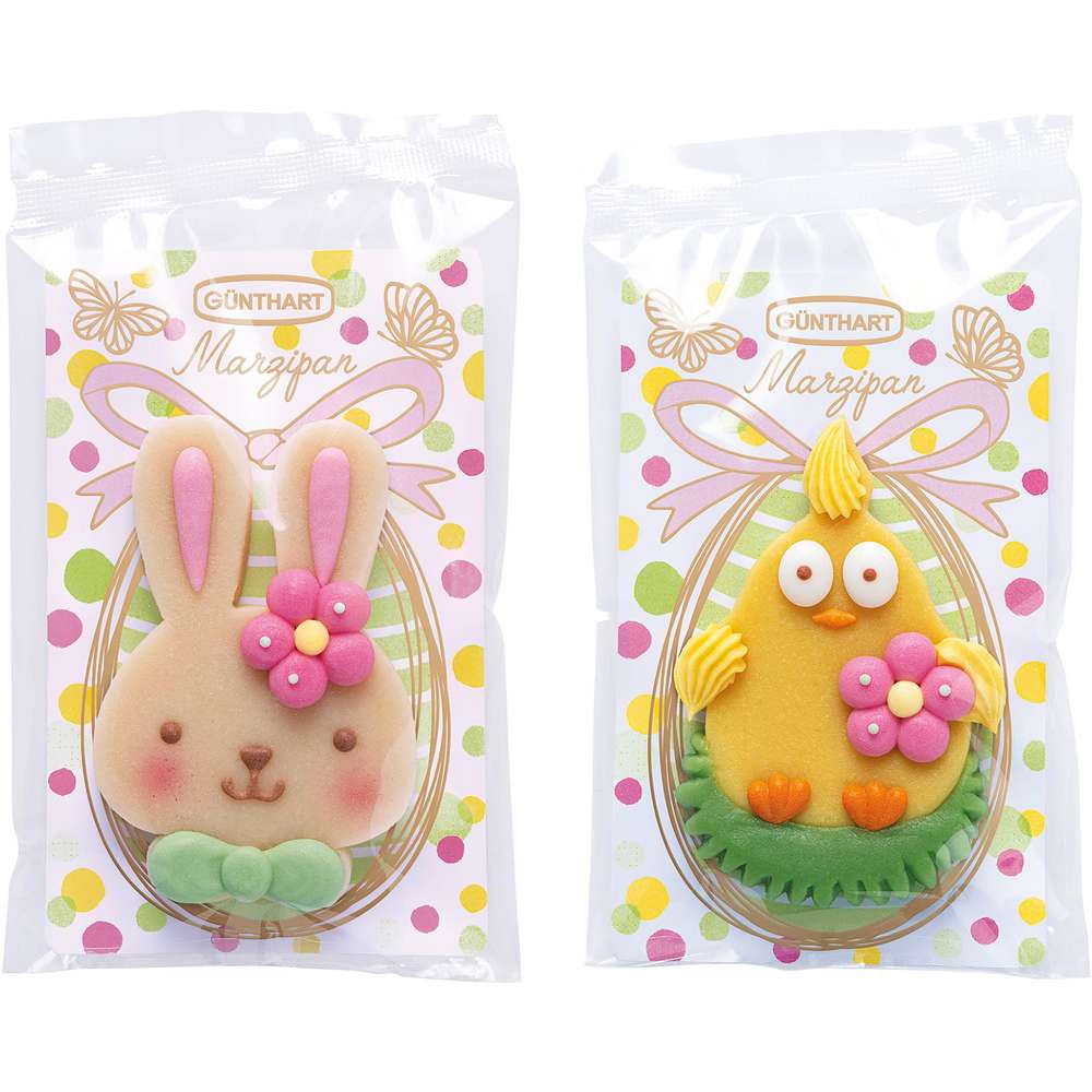 Produktabbildung Günthart Marzipanfiguren, Hase & Küken