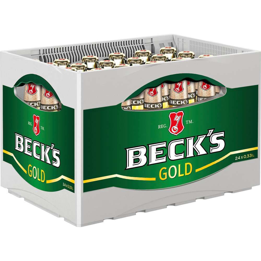 Produktabbildung Beck's Gold Bier, 4,9% (24x 0,330 Liter)
